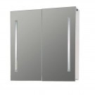 Горен PVC шкаф за баня с огледало Макена Каприз 55х60х14см