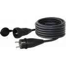 Удължител Commel H05RR-F 3х2.5мм2 IP44 черен кабел 10м
