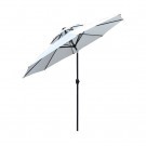 Градински чадър с двоен покрив ZRU012-A L. бежов 270см