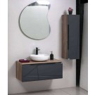 Комплект шкафове за баня - горен с огледало, долен с умивалник и колона 3001