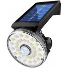 LED соларен прожектор с датчик за движение / кръг 15W 6500K IP65