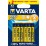 Алкална батерия Varta Longlife Extra АА 4+2 броя