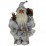 Декоративна фигура Дядо Коледа със сиво/бели дрехи 60см