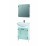 Горен PVC шкаф за баня с огледало Макена Лион 55х75х15см