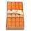 Комплект бамбукови подложки плетка оранжеви 4 броя