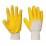 Работни ръкавици бели/жълти