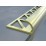 Алуминиева лайсна за външен ъгъл Lux злато 10мм 2.5м