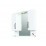 Горен PVC шкаф за баня с огледало Макена Джесика 
