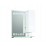 Горен PVC шкаф за баня с огледало Макена Лото