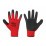 Работни ръкавици топени в латекс черно/червено B-Wolf Ruby размер 10