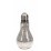 Коледна LED крушка 18 см / сребро