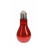 Коледна LED крушка червена / 18 см 