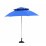 Плажен чадър с двоен покрив ZRU017 син / 250см