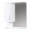 Горен PVC шкаф за баня с огледало и LED осветление Корсика   