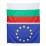 Комплект знаме на България и знаме на ЕС 90/150 см  