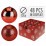 Коледна топка 12 см червена ACS200120