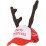 Коледна шапка с еленови рога ANR000540