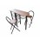 Бар маса + 2 стола Компакт HJ-XJH0061B метал / MDF 