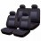 Комплект калъфи за автомобилни седалки RoGroup Premium Line / 9 части