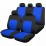 Комплект полиестерни калъфи за автомобилни седалки Ro Group / 9 части 