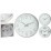 Стенен часовник Silver C37362020 / 31 см