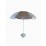 Плажен чадър с алуминиево покритие WUB12 син ø220см