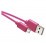 Кабел Emos розов USB/USB micro 1m