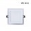 LED стъклен панел LEDMax AMHPS-2214 квадрат 6W 
