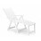 Градински PVC стол Arizona ARI036BI сгъваем бял 60x108x109см
