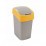 Пластмасов кош за отпадъци Pacific Flip Bin 190169 / 25л силвер/жълт