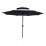 Градински чадър с двоен покрив ZRU012-A тъмносив / черен 270см 