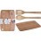 Дъска за рязане с две шпатули Bamboo 33х23см