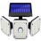 LED соларен прожектор с датчик за движение / три секции 15W 6000-6500K IP65