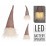 Коледна LED декорация светещ Гном 30см