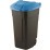 Контейнер за отпадъци с колела Curver 56x52x88см 110л черен/син 