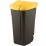 Контейнер за отпадъци с колела Curver 56x52x88см 110л черен/жълт 