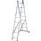 Професионална двураменна алуминиева стълба Krause Corda 2x8 стъпала