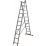 Професионална двураменна алуминиева стълба Krause Corda 2x11 стъпала