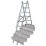 Професионална трираменна алуминиева стълба Krause Corda 3x6 стъпала