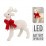 Коледно светещо еленче LED 20см бяло