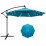 Градински чадър с LED осветление и метална основа My Garden TLB017 10FT зелен 300см