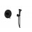 Месингов смесител с бидетна слушалка Cascada ZS-S1005 Black черен