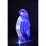 Пингвин - акрилна фигура 20 бели LED диодни лампички / H20см 