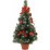 Коледна елха с червена декорация 50см