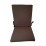 Възглавница за стол с цип 43х90х4см / тъмнокафява