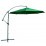 Градински алуминиев чадър, тип Банан, зелен / 300см