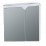 Горен PVC шкаф за баня с огледало Макена Аякс 75х75х15см