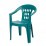 Градински PVC стол Prima Smeraldo GF144 / 55х53х76см зелен