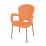 Градински PVC стол с метални крака Platin оранжев