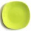 Квадратна керамична чиния 21см зелено